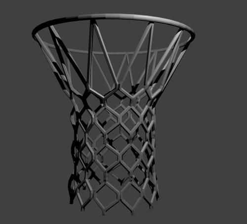 Basketball net and rim preview image